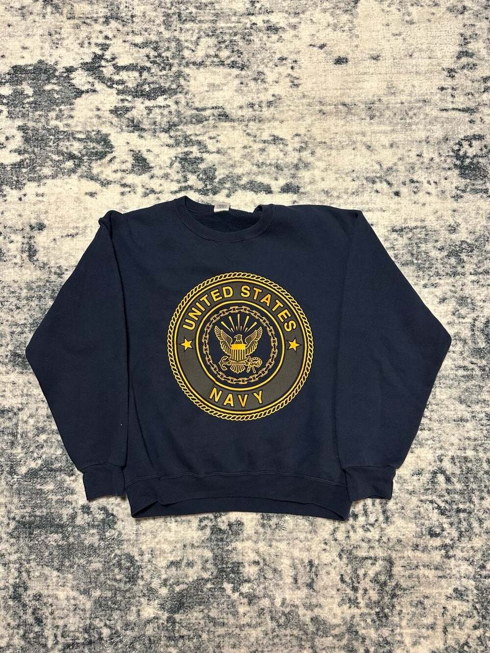Vintage 90s SOFFE United States Navy USN Graphic Crewneck Sweatshirt Large